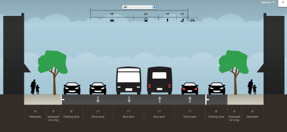 Nob Hill; BRT + street trees