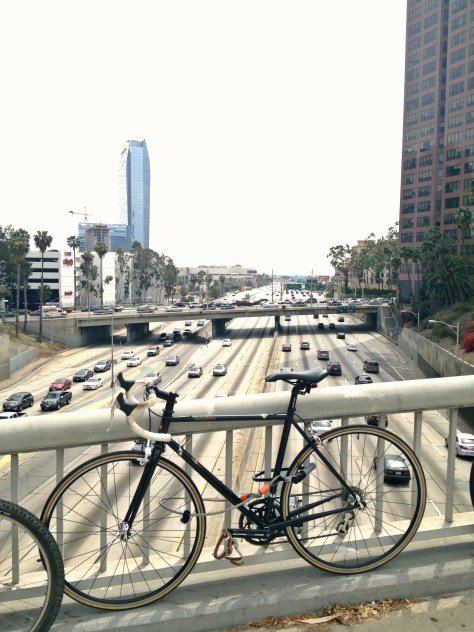 Overlooking the 110 Freeway, Wilshire Boulevard