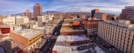 "Above Downtown ABQ" - by Chad Gruber. Taken from the newly completed Anasazi Building.