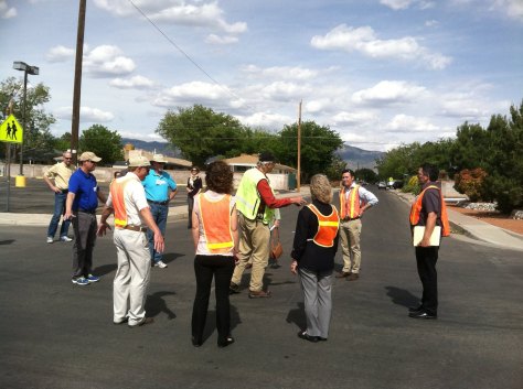 A custom Dan Burden Human Traffic Circle, here in ABQ. - Photo: Valerie Hermanson