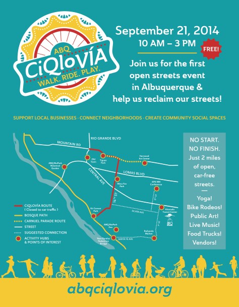 The first open streets event in Albuquerque, NM!  