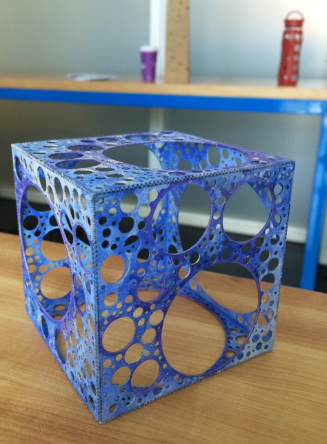 One of the many unique objects being fabricated and designed at the Levitated Toy Factory.