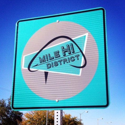 One of the iconic new signs found within the newly designated district.