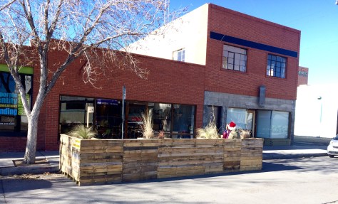 Some festive folks enjoying the new parquito at Zendo.