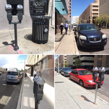The addition of parking on these previously 