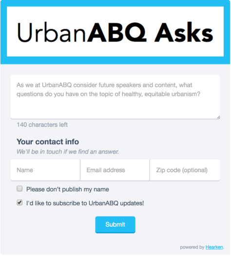 CLICK HERE to ask us a question! These questions may be used to inform our actions and our content in the future!